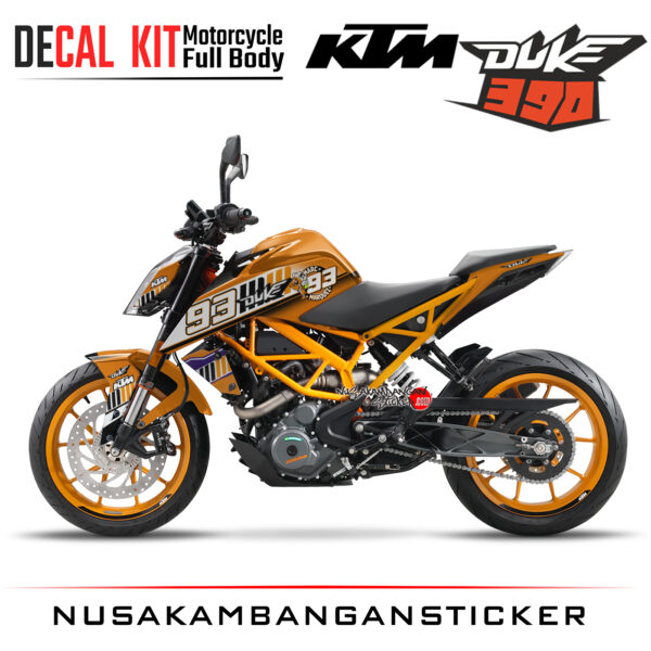 Decal Kit Sticker KTM Duke 390 Motosport Decals Modification Spesial MM93 Orens