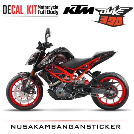 Decal Kit Sticker KTM Duke 390 Motosport Decals Modification The Dragons