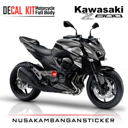 Decal Kit Sticker Kawasaki Ninja Z 800 Racing Graphic Grey Big Bike Decal Modification
