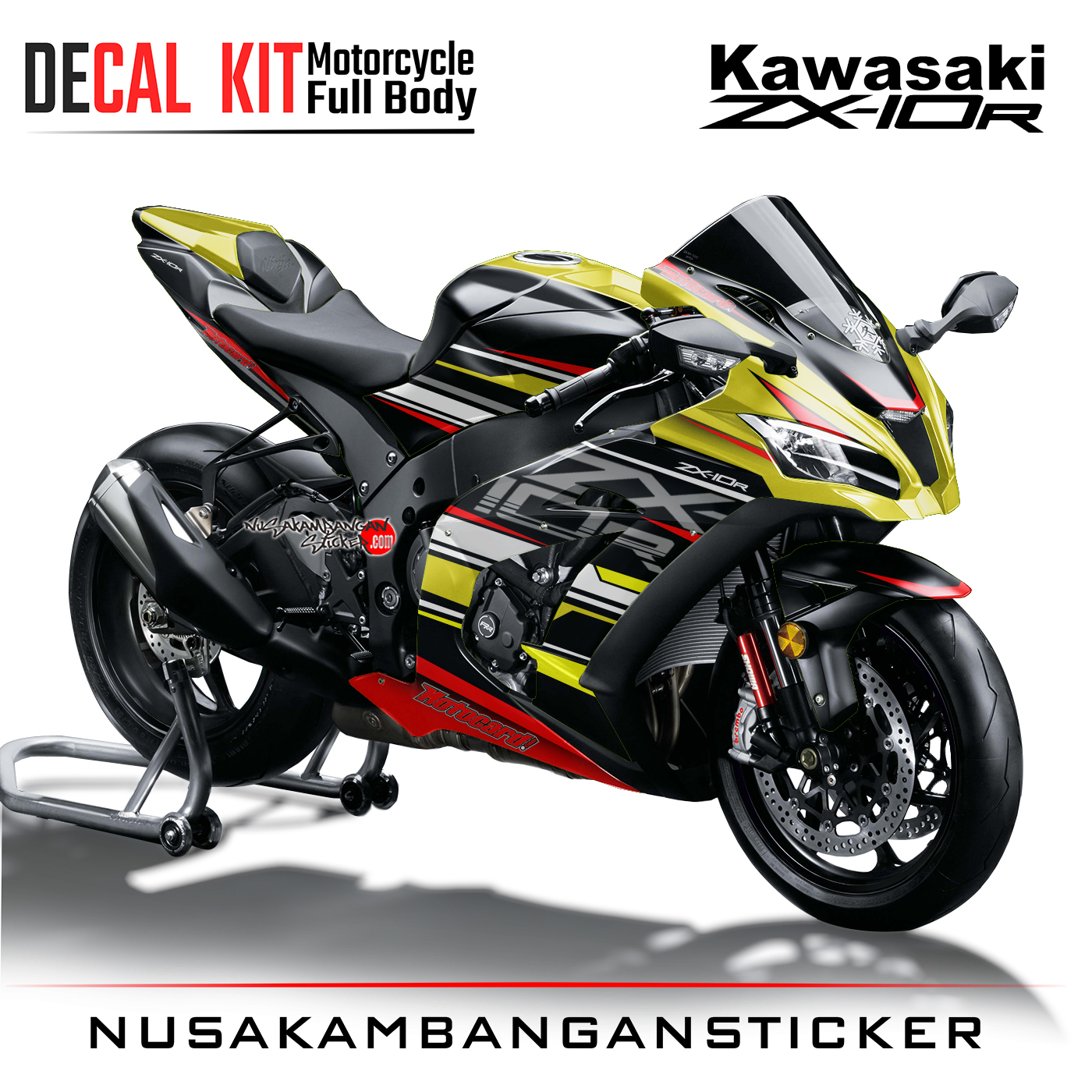 Decal Kit Sticker Kawasaki Ninja ZX 10R Big Bike Decal Motosport ...