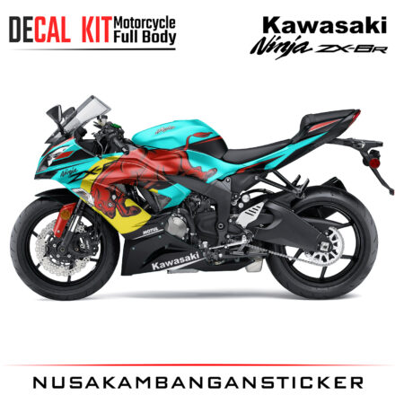 Decal Kit Sticker Kawasaki Ninja ZX 6R Big Bike Decal Motosport 04