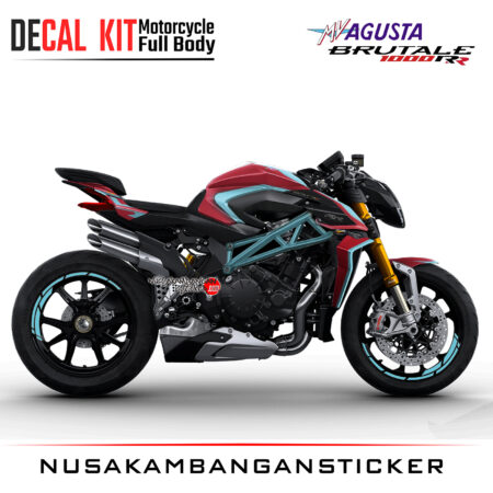 Decal Kit Sticker Mv Agusta Brutale 1000 RR Big Bike Decal Motosport Graphic 09