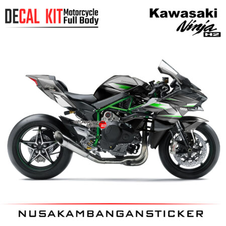 Decal Kit Sticker Superbike Kawasaki Ninja H2 R Big Bike Decal Modification Stiker Black