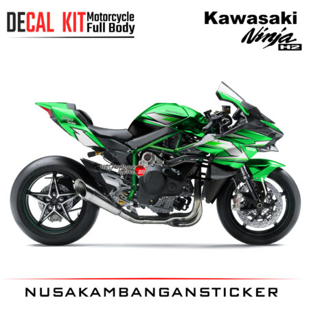 Decal Kit Sticker Superbike Kawasaki Ninja H2 R Big Bike Decal Modification Stiker Green