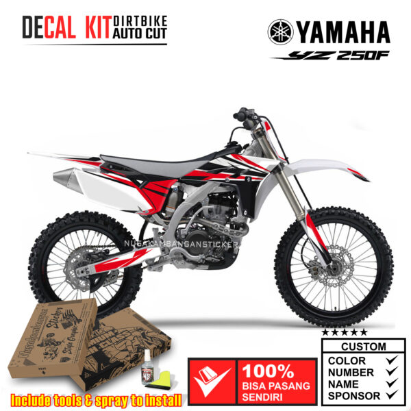 Decal Kit Sticker Supermoto Dirtbike Yamaha YZ 250 2010-2013 Motocross Graphic Decal 07