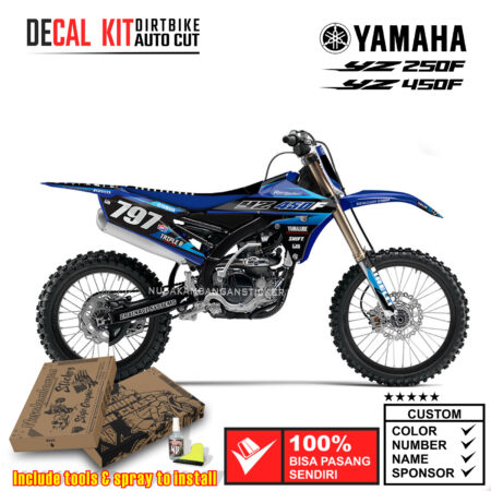 Decal Kit Sticker Supermoto Dirtbike Yamaha YZ 250-450 FX Motocross Graphic Decal 01