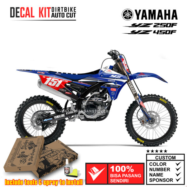Decal Kit Sticker Supermoto Dirtbike Yamaha YZ 250-450 FX Motocross Graphic Decal 02