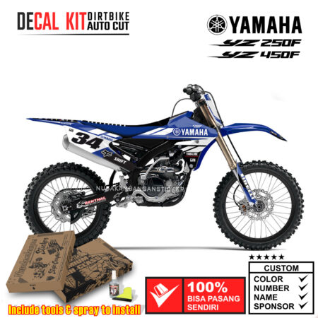 Decal Kit Sticker Supermoto Dirtbike Yamaha YZ 250-450 FX Motocross Graphic Decal 10