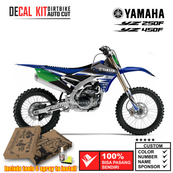 Decal Kit Sticker Supermoto Dirtbike Yamaha YZ 250-450 FX Motocross Graphic Decal 24