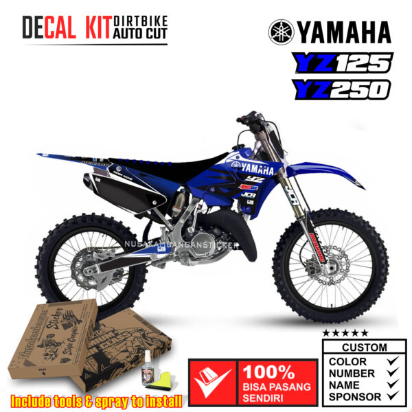 Decal Kit Sticker Supermoto Dirtbike Yamaha Yz 125-250 Motocross Graphic Decals 01
