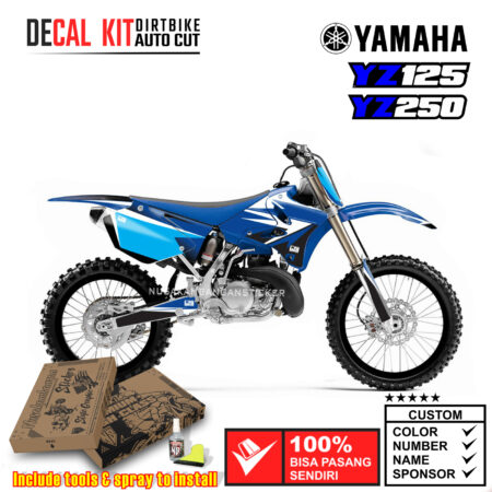 Decal Kit Sticker Supermoto Dirtbike Yamaha Yz 125-250 Motocross Graphic Decals 02