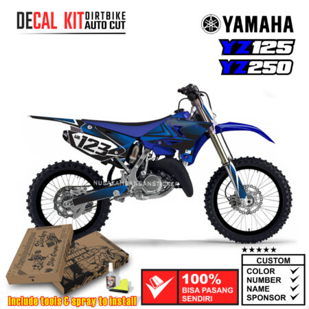 Decal Kit Sticker Supermoto Dirtbike Yamaha Yz 125-250 Motocross Graphic Decals 03