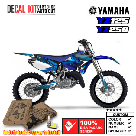 Decal Kit Sticker Supermoto Dirtbike Yamaha Yz 125-250 Motocross Graphic Decals 04