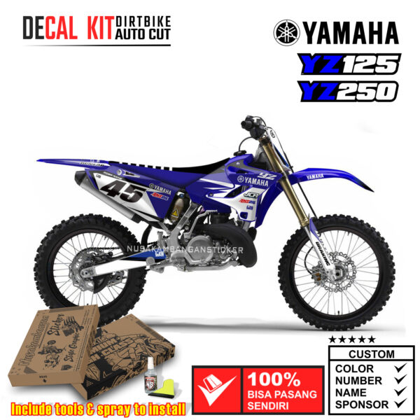 Decal Kit Sticker Supermoto Dirtbike Yamaha Yz 125-250 Motocross Graphic Decals 09