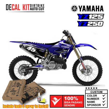 Decal Kit Sticker Supermoto Dirtbike Yamaha Yz 125-250 Motocross Graphic Decals 12