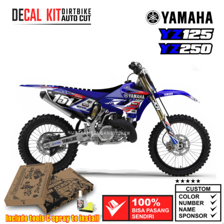 Decal Kit Sticker Supermoto Dirtbike Yamaha Yz 125-250 Motocross Graphic Decals 13