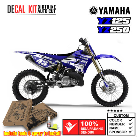 Decal Kit Sticker Supermoto Dirtbike Yamaha Yz 125-250 Motocross Graphic Decals 14