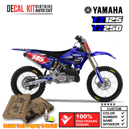 Decal Kit Sticker Supermoto Dirtbike Yamaha Yz 125-250 Motocross Graphic Decals 29