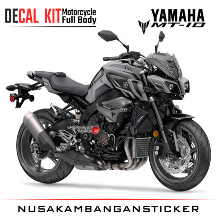 Decal Kit Sticker Yamaha Mt 10 Black Grey Big Bike Decals Motorsport Modifikasi