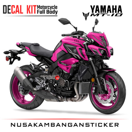 Decal Kit Sticker Yamaha Mt 10 Pink Racing Big Bike Decals Motorsport Modifikasi