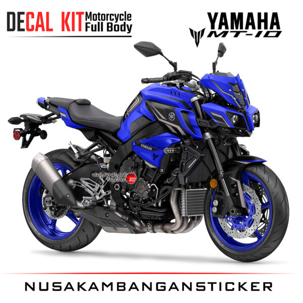 Decal Kit Sticker Yamaha Mt 10 Racing Blue Big Bike Decals Motorsport Modifikasi