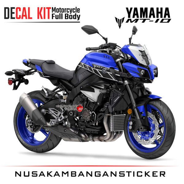 Decal Kit Sticker Yamaha Mt 10 Spesial Yamaha Anniversary Blue Big Bike Decals Motorsport Modifikasi