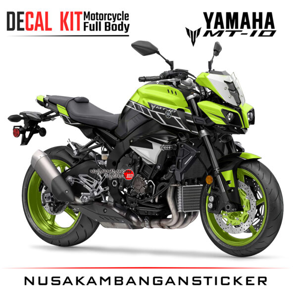 Decal Kit Sticker Yamaha Mt 10 Spesial Yamaha Anniversary Green Fluo Big Bike Decals Motorsport Modifikasi