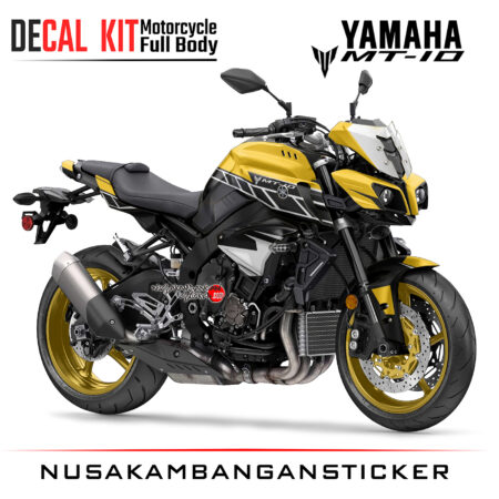 Decal Kit Sticker Yamaha Mt 10 Spesial Yamaha Anniversary Yelow Big Bike Decals Motorsport Modifikasi