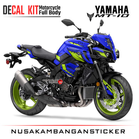 Decal Kit Sticker Yamaha Mt 10 Teal Blue Big Bike Decals Motorsport Modifikasi