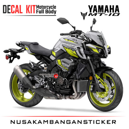 Decal Kit Sticker Yamaha Mt 10 Teal White Yelow Big Bike Decals Motorsport Modifikasi