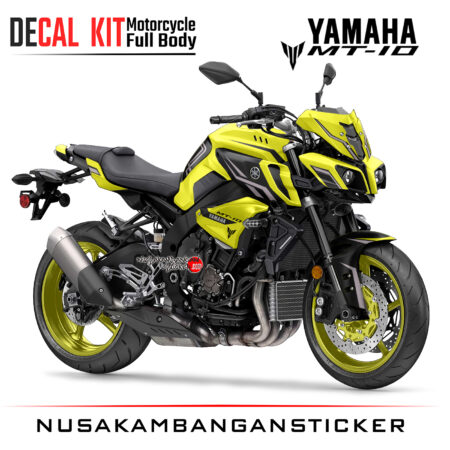 Decal Kit Sticker Yamaha Mt 10 Yelow Racing Big Bike Decals Motorsport Modifikasi