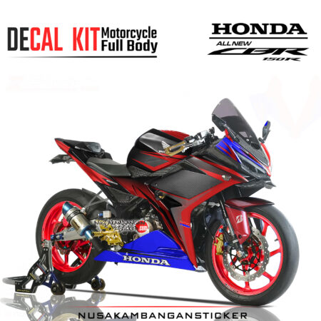 Decal Sticker Honda CBR 150 R All New Carbon grafis Merah Biru Stiker Full Body