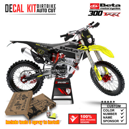 Decal Sticker Kit Supermoto Dirtbike Beta 300 RR MLWKE 01 Motocross Graphic