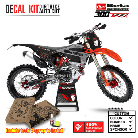 Decal Sticker Kit Supermoto Dirtbike Beta 300 RR MLWKE 02 Motocross Graphic