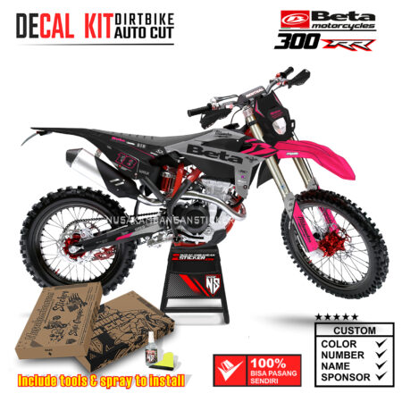Decal Sticker Kit Supermoto Dirtbike Beta 300 RR MLWKE 05 Motocross Graphic