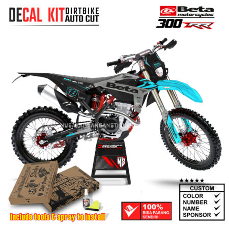Decal Sticker Kit Supermoto Dirtbike Beta 300 RR MLWKE 06 Motocross Graphic