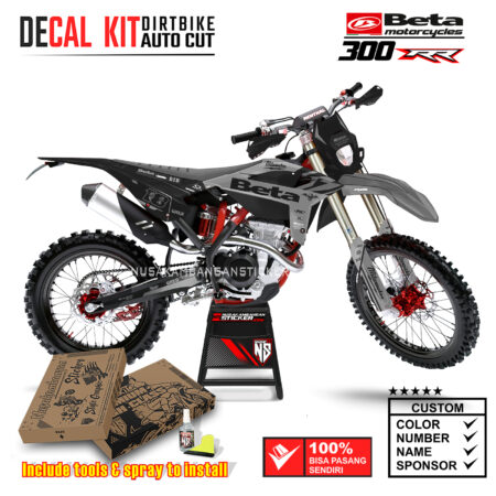 Decal Sticker Kit Supermoto Dirtbike Beta 300 RR MLWKE 08 Motocross Graphic