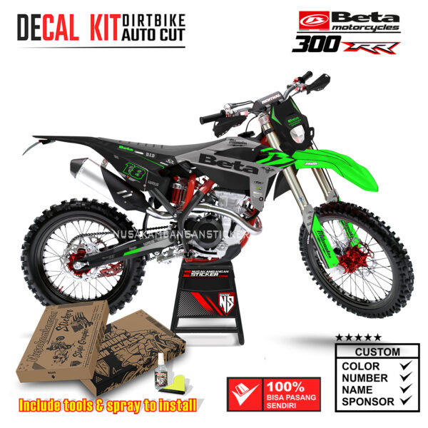 Decal Sticker Kit Supermoto Dirtbike Beta 300 RR MLWKE 09 Motocross Graphic