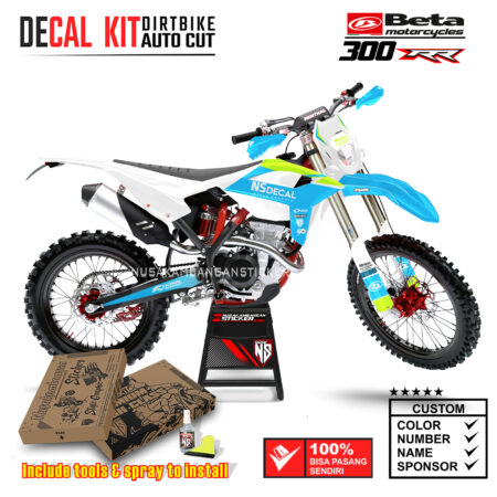 Decal Sticker Kit Supermoto Dirtbike Beta 300 RR Spesial Graphic NSDCL 02 Motocross Graphic