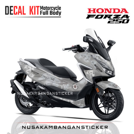 Decal Stiker Honda Forza 250 Nolan Abu Abu Modifikasi Sticker Full Body