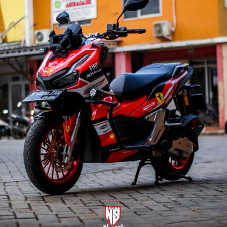 Decal Sticker Honda ADV 150 Ferari f1 merah 02