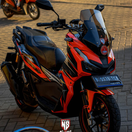 Decal Sticker Honda ADV 150 Graphic Merah 01