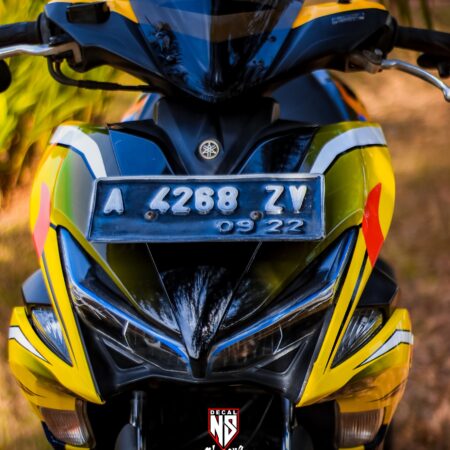 Decal Sticker Yamaha AEROX 155 Air Brush Kuning 01