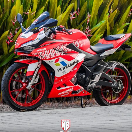 Decal Stiker Honda CBR 150 ALL New 2021 Mandalika Racing Team Merah 3