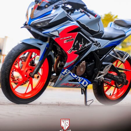 Decal Stiker Honda CBR 150 ALL New Banteng Silver 6