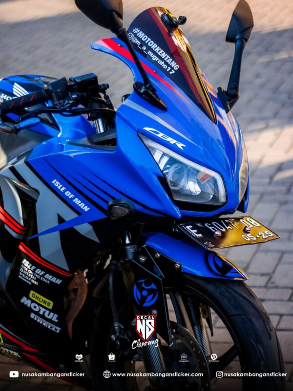 Decal Stiker Honda CBR 150 R K45 Lokal TT Isle Biru 01