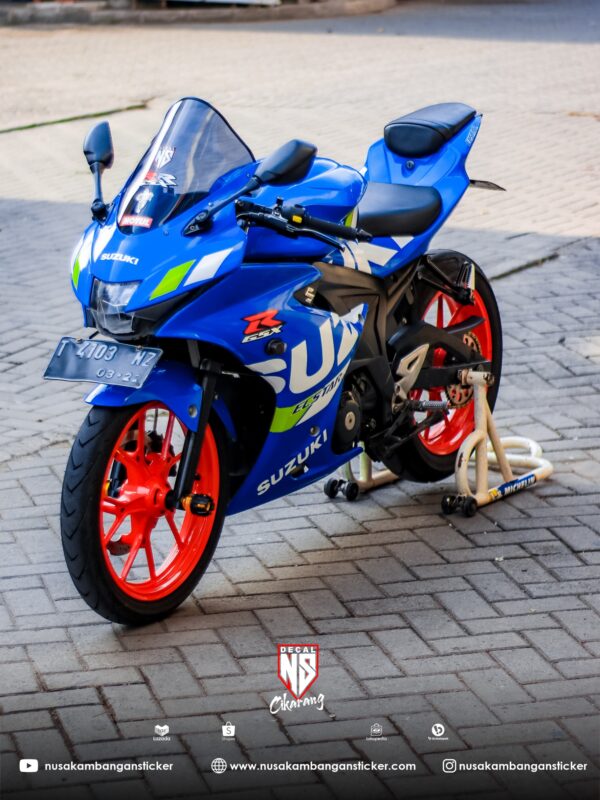 Decal Stiker Suzuki GSX R 150 Biru 03