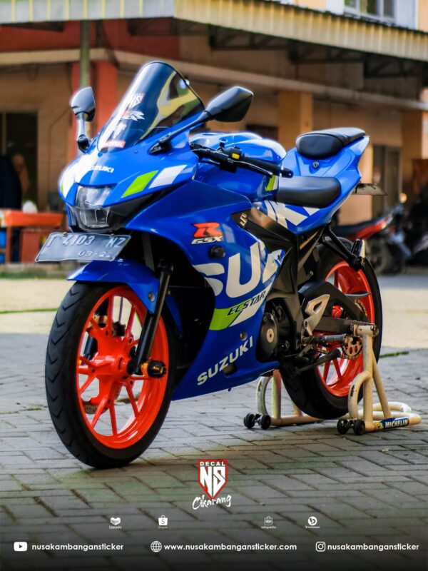 Decal Stiker Suzuki GSX R 150 Biru 05