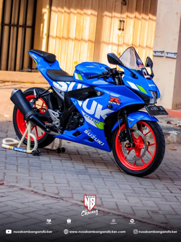 Decal Stiker Suzuki GSX R 150 Biru 06