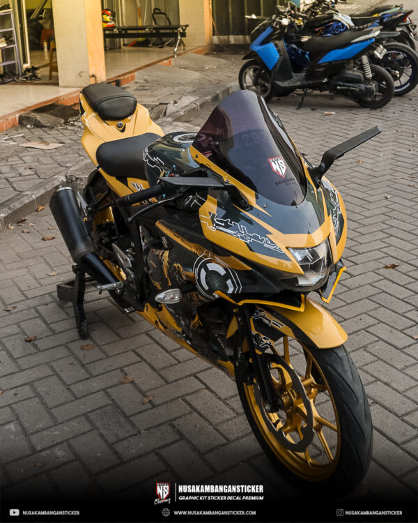 Decal Stiker GSX 150 R bumble bee kuning full body 03